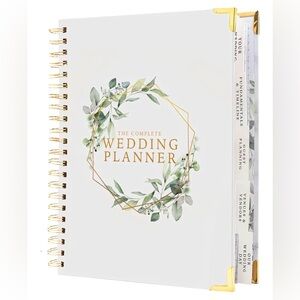 Your Perfect Day Wedding Planner Book and Organizer, Floral w/Gold Accents - NWT